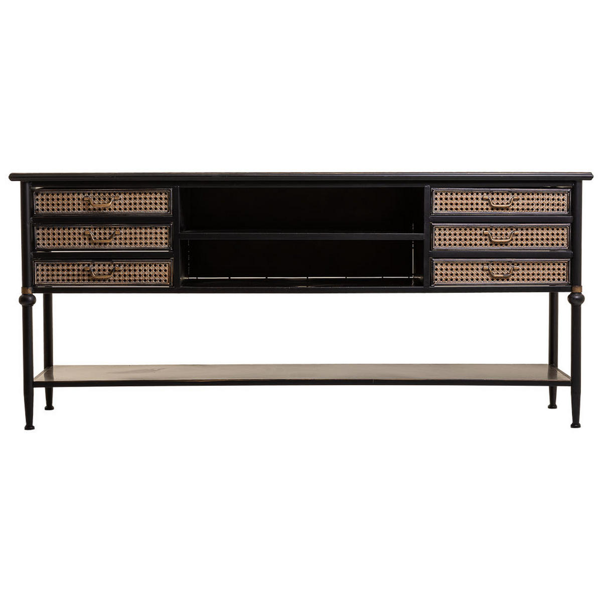 SIDEBOARD aus Metall 180x45x80 cm - Braun, Metall (180/80/45cm) - Wanderlust