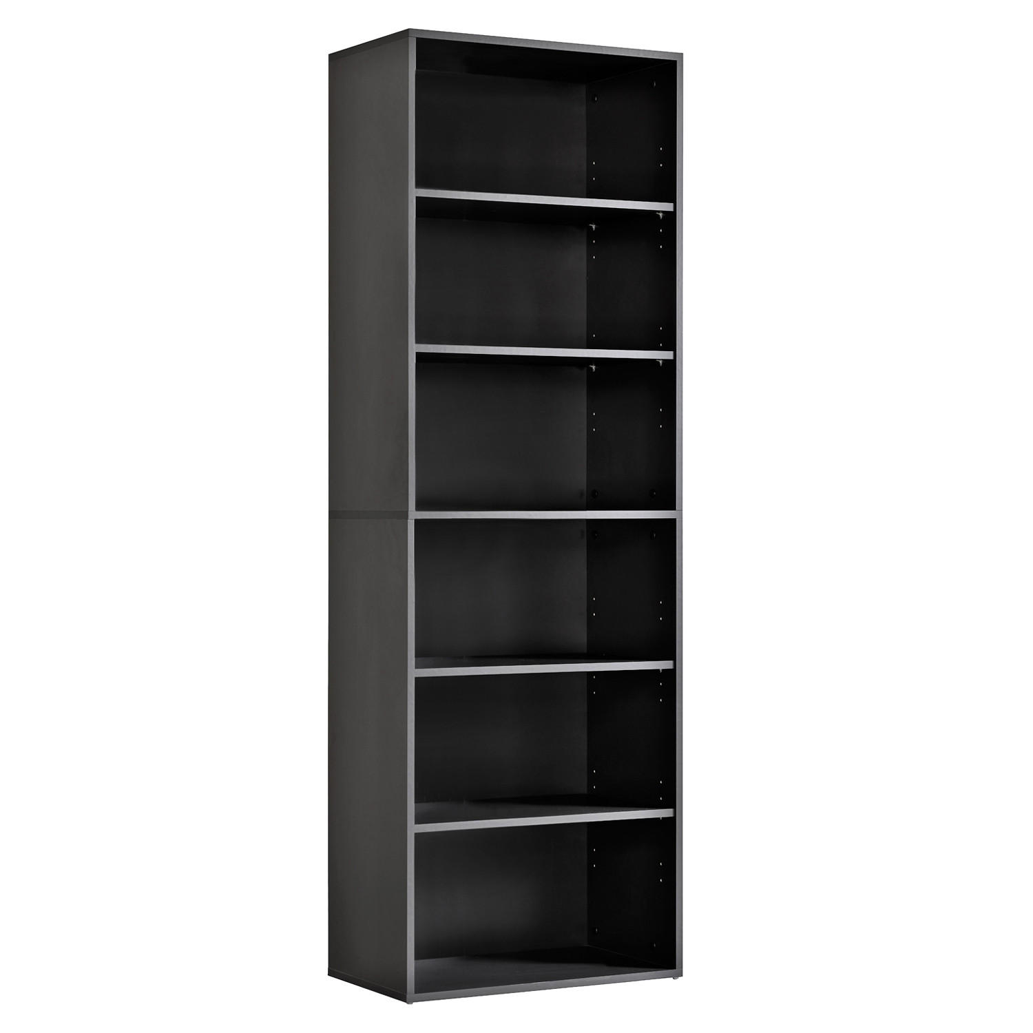 BÜCHERREGAL Der Bücherwurm - Anthrazit, Holzwerkstoff (60/180/34.5cm) - Mokebo