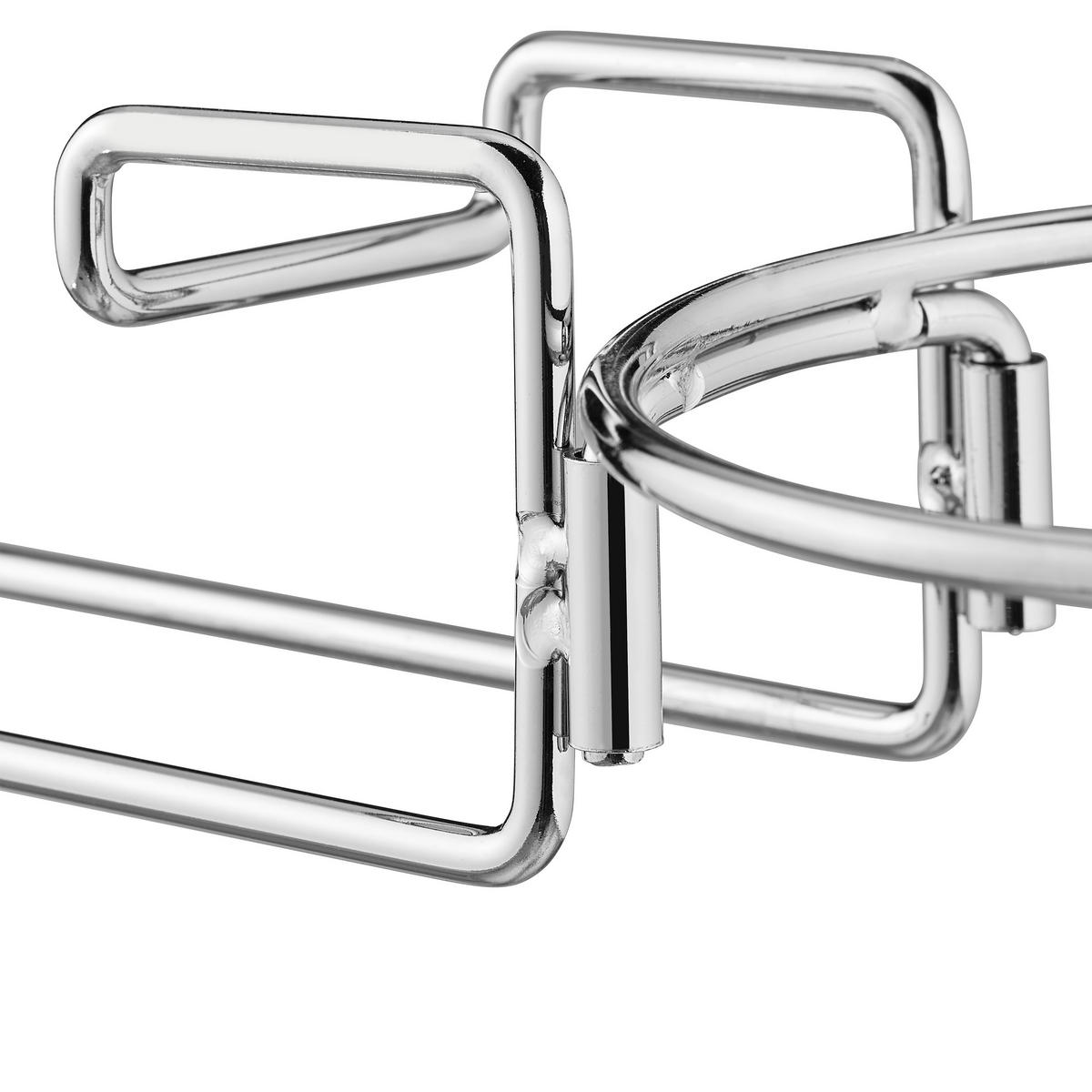 SEKTKÜHLERHALTER - Silberfarben, Metall (19.5/8.5cm) - Relaxdays