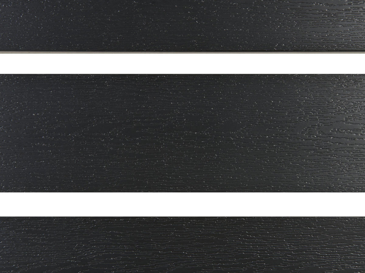 GARTENLIEGE schwarz Nardo - Schwarz, Holzwerkstoff (64/29/198cm) - Beliani