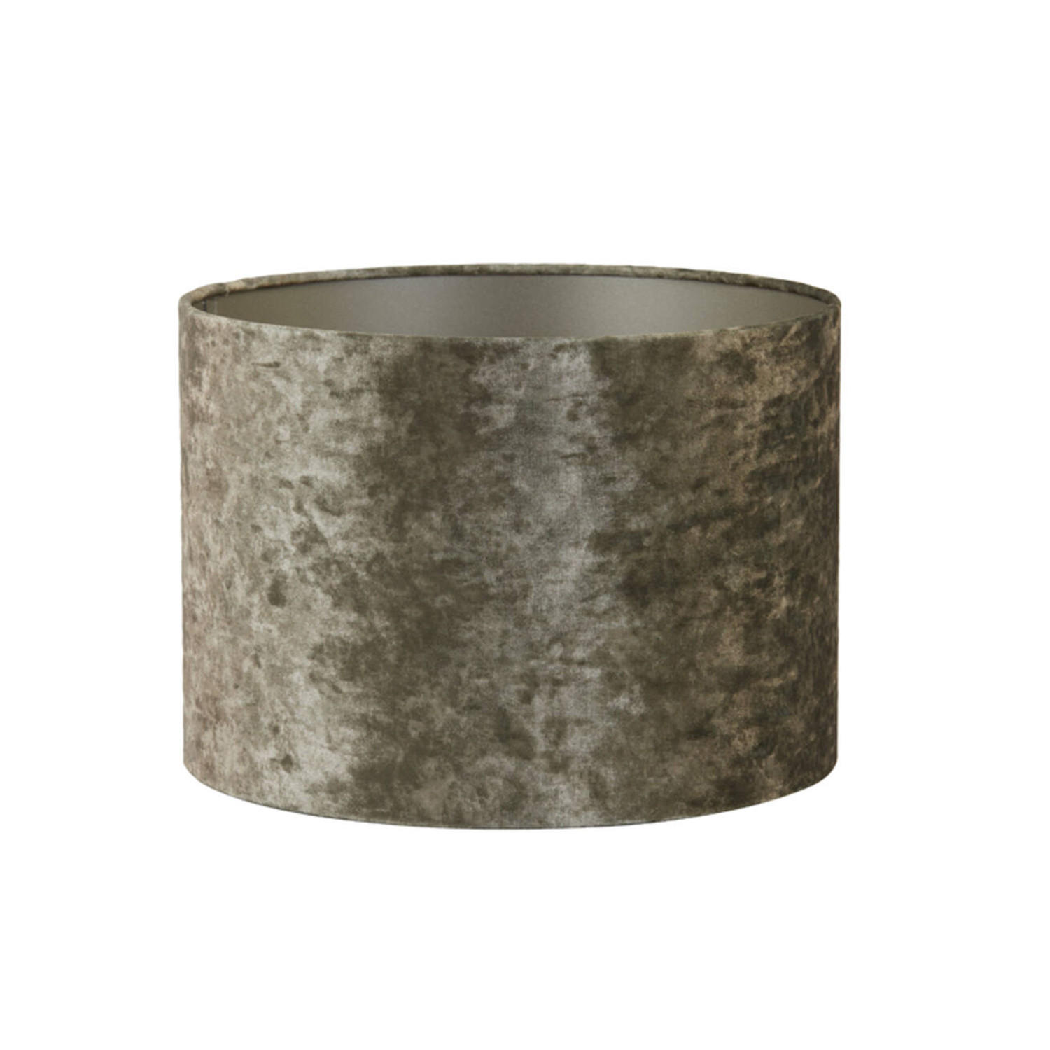 LAMPENSCHIRM BRAVE Ø25x18 cm, Samt, Braun - Braun, Textil (25/25/18cm) - Light & Living