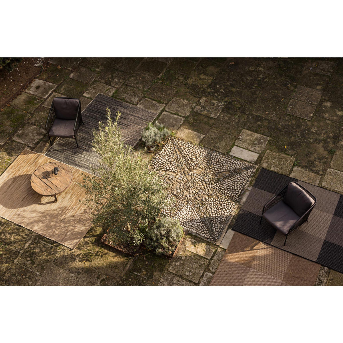 OUTDOOR-TEPPICH Carry natur 160 x 230 x 1 cm - Naturfarben, Textil (160/230cm) - Vivaraise
