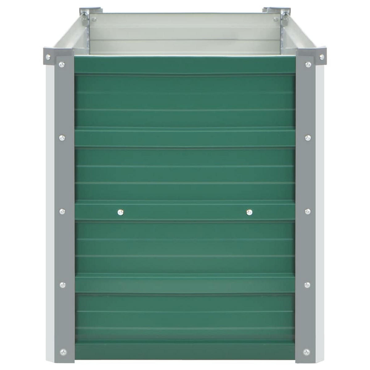 HOCHBEET für Garten OSKAR Grün 100x40x45 cm Metall - Grün, Metall (100/45/40cm) - DELUKE