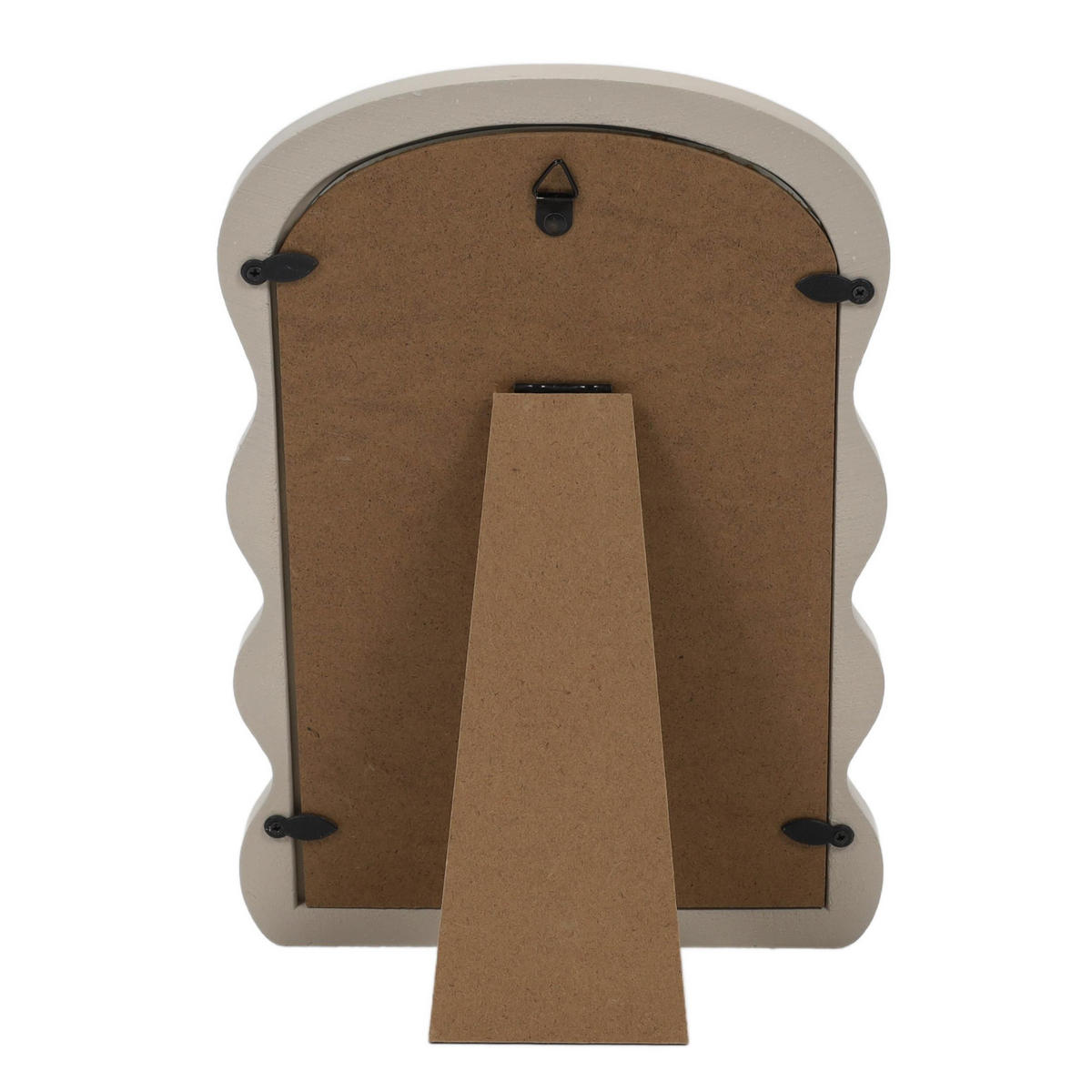SPIEGEL mit welligem Rahmen 18/2,5/26,5 cm - Beige, Holzwerkstoff (2.5/26.5/18cm) - Home Styling Collection