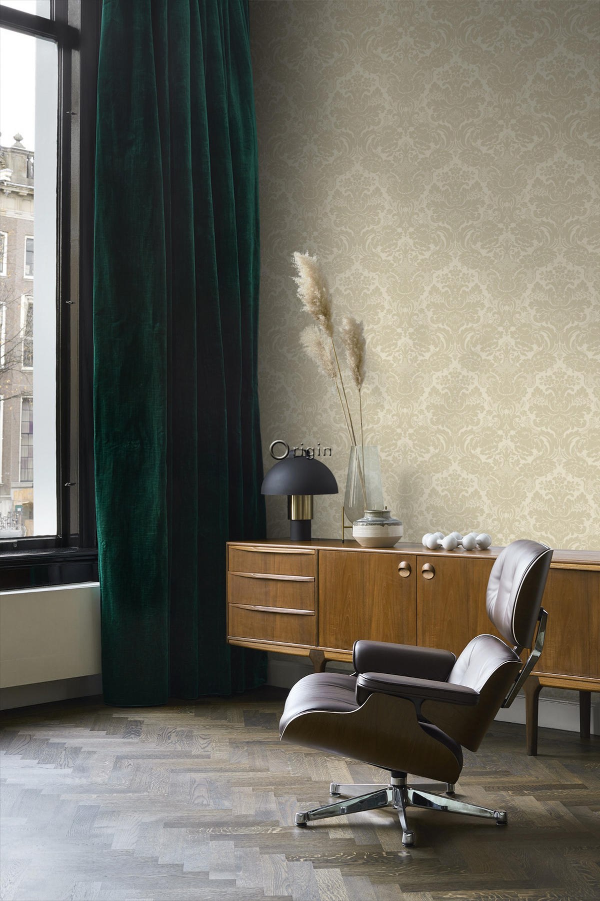 TAPETE Ornamente 53 cm x 10.05 m - Beige, Papier (53/1000cm) - Origin Wallcoverings