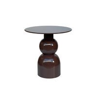 BEISTELLTISCH Wes - Braun - 52.5/49.5/49.5 cm - Braun, Metall (49.5/49.5/52.5cm) - Livingfurn