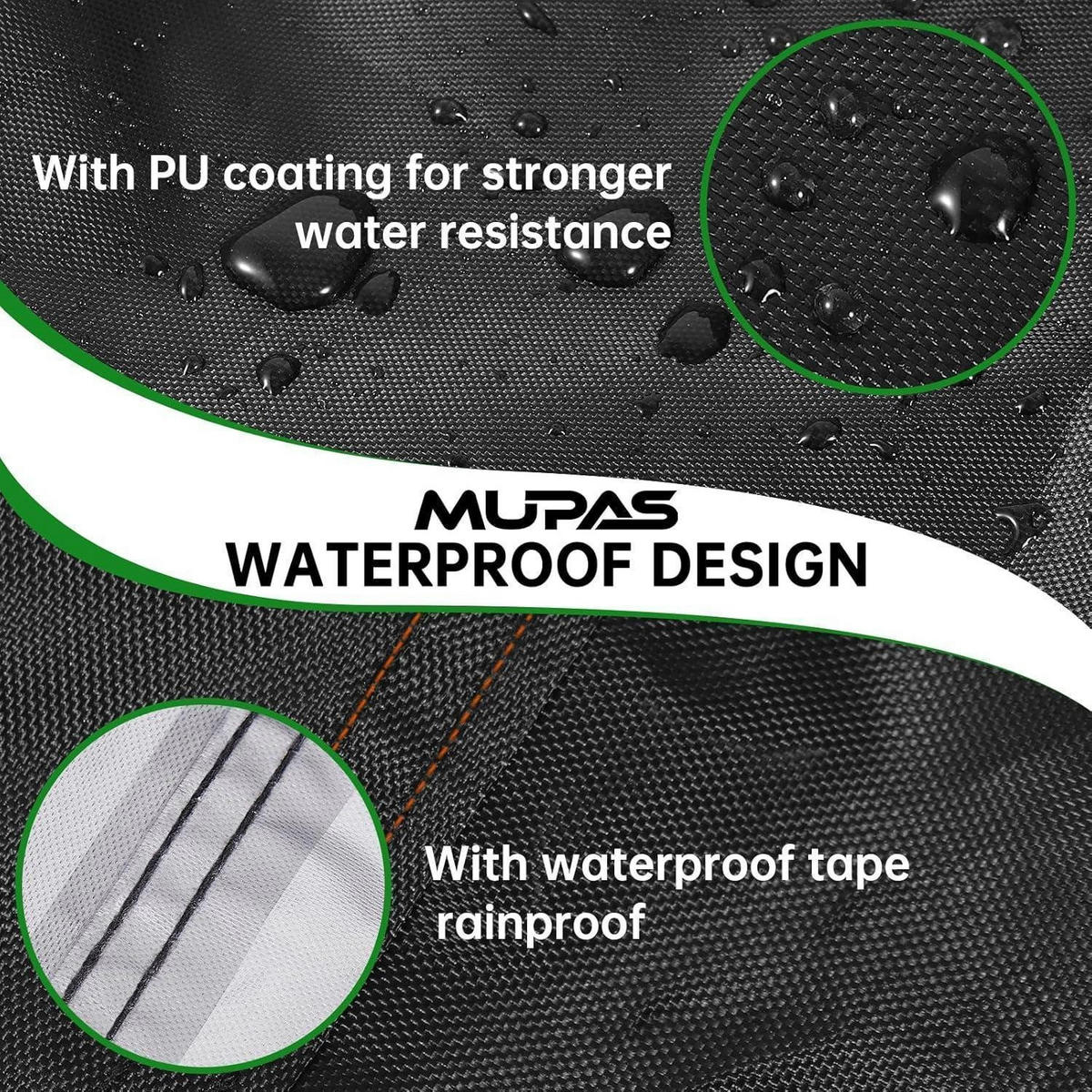 ABDECKHAUBE Gartenmöbel 90 x 90 x 90 cm Wasserdicht 420D Oxford mit Zugkordel - Schwarz, Kunststoff (90/90/90cm)