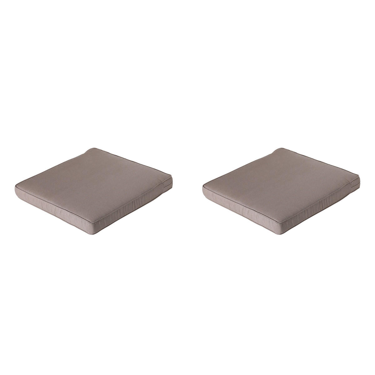 SITZKISSEN Panama 60/60 cm 2er-Set - Taupe, Textil (60/8/60cm) - Madison