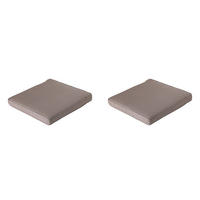 SITZKISSEN Panama 60/60 cm 2er-Set - Taupe, Textil (60/8/60cm) - Madison