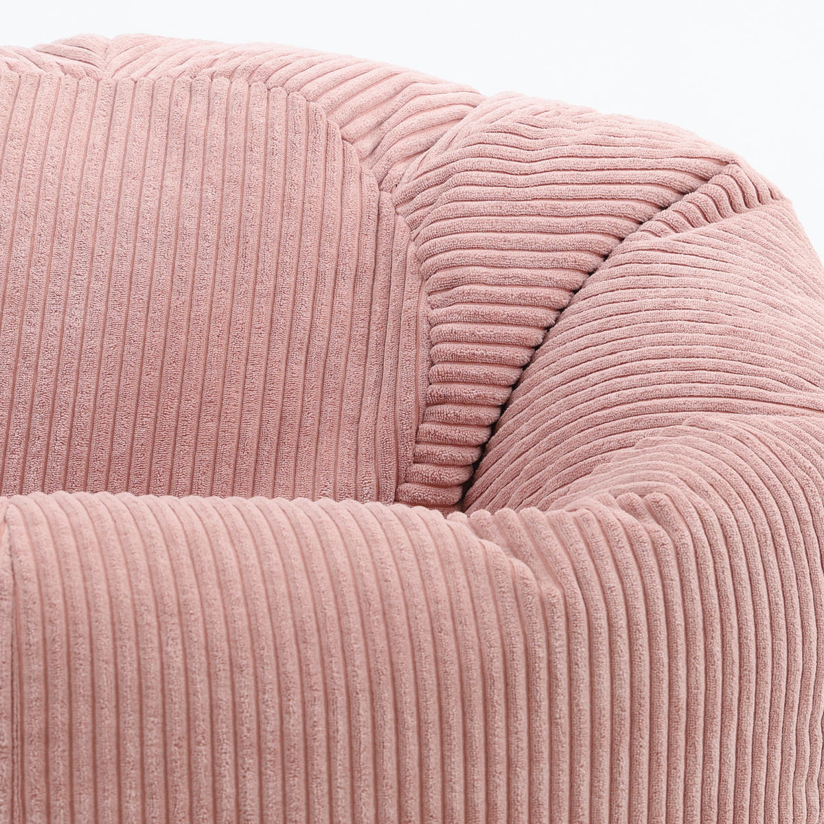 SITZSACK Klassisch Kingston, Cord - Pink, Textil (85/50/85cm) - icon