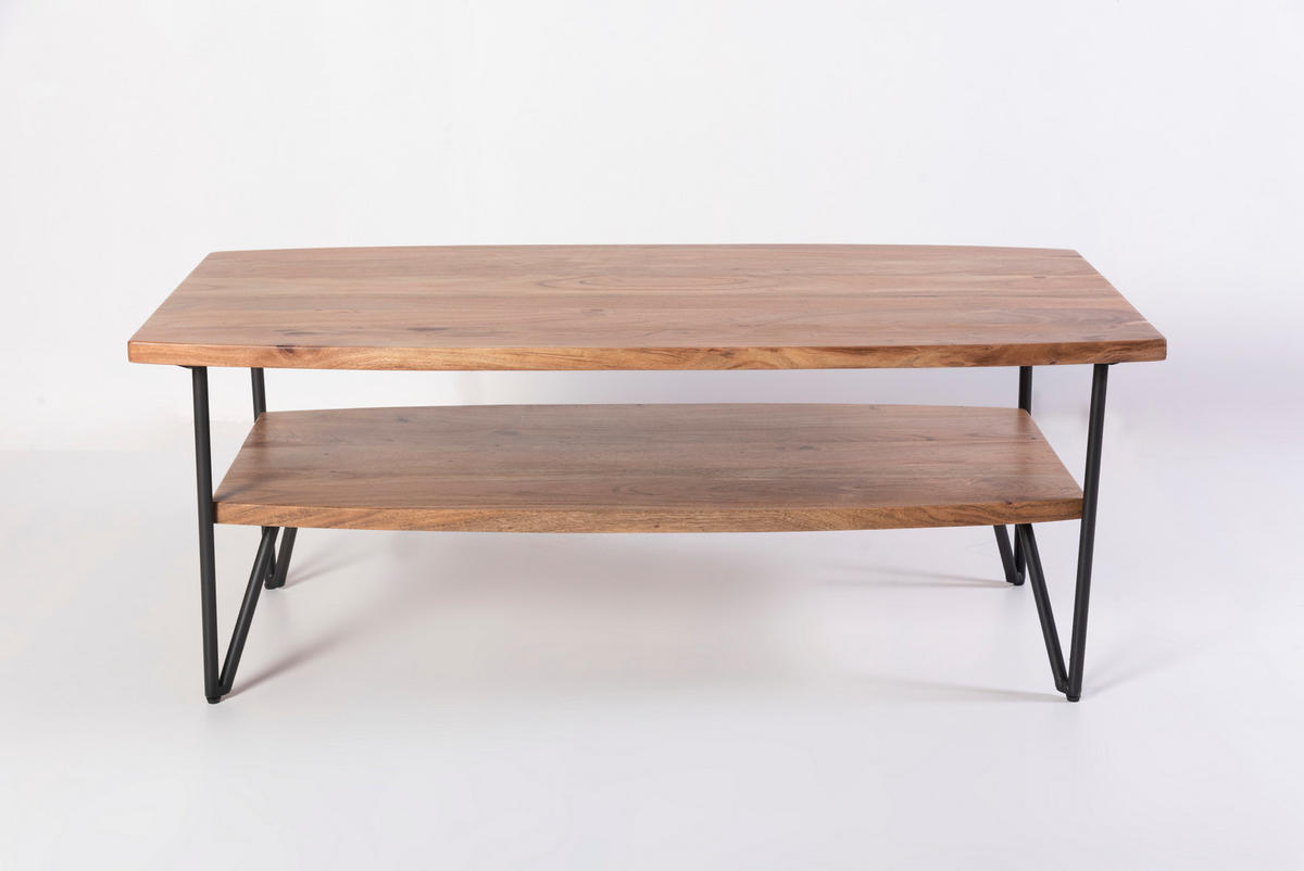 COUCHTISCH Axel Akazie Braun 45x60x110cm - Braun, Holz (110/60/45cm) - DELUKE