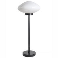TISCHLAMPE Metall Schwarz Sibun - Schwarz/Weiß, Metall (24/24/55cm) - Beliani