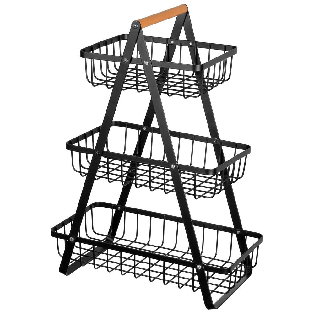 Krisberg  Krisberg Obstkorb Schwarz 47 cm