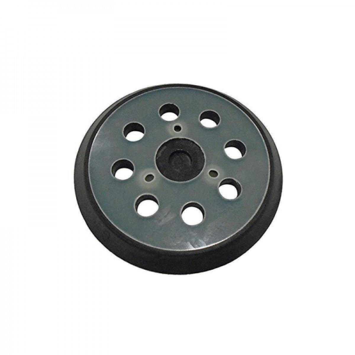 POLIERPAD – mit selbstklebender Rückseite, 125 mm, 8+3 kurze Haken - Schwarz, Kunststoff (12.5/12.5/1cm) - DCA