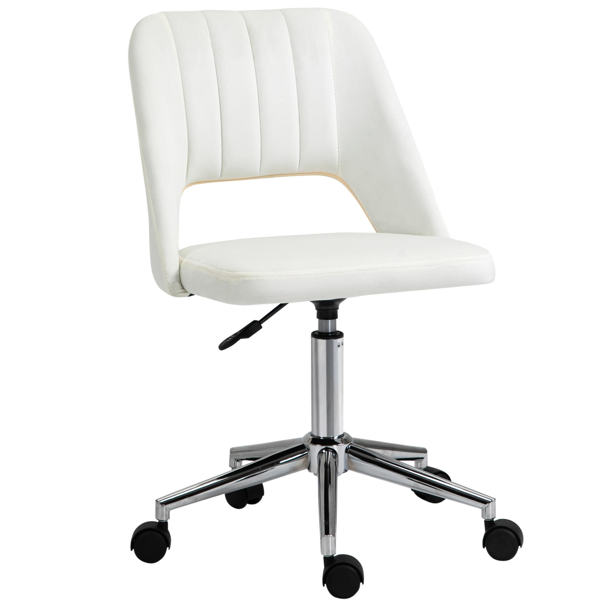 DREHSTUHL höhenverstellbar Beige Polyester - Beige, Kunststoff (60/91/49cm) - Meubliv