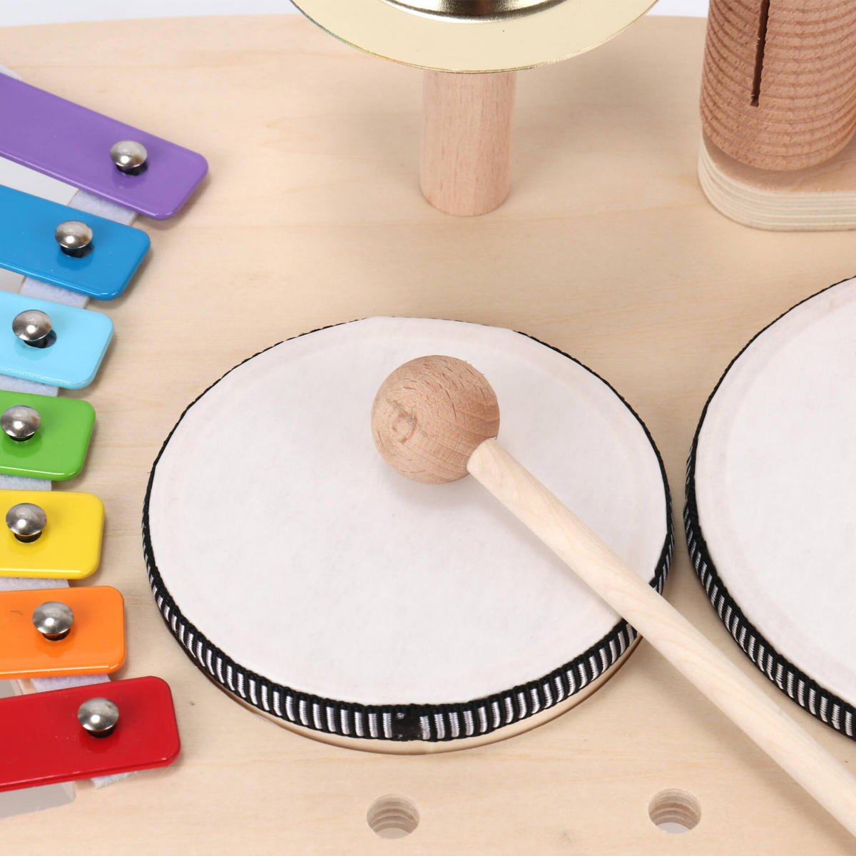 KINDERMUSIKSET 23/39/8 cm - Multicolor, Holz (39/23cm)