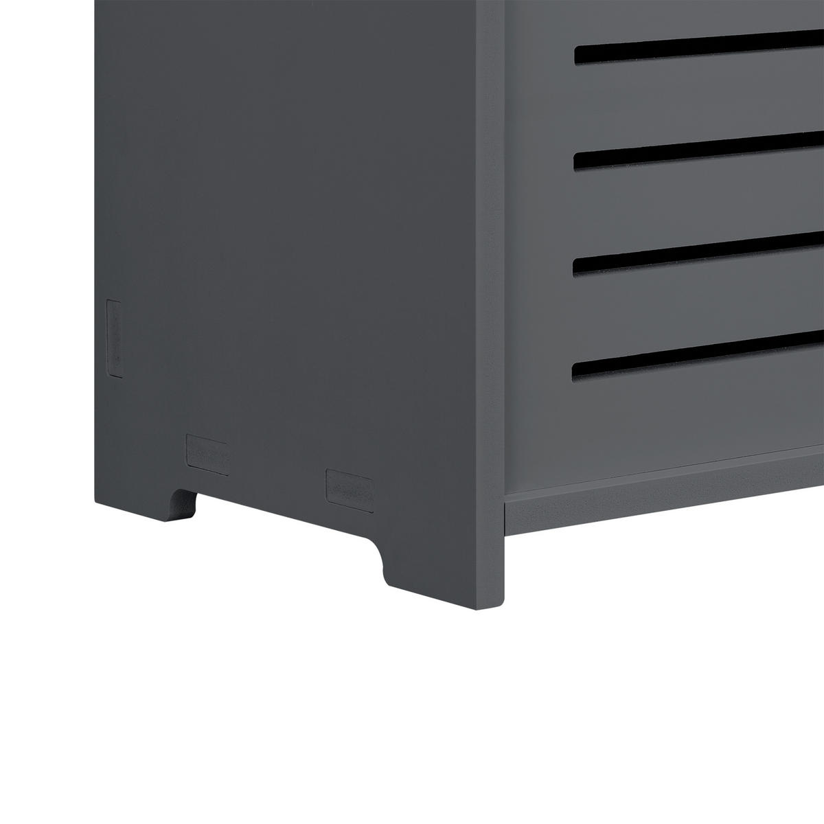 BADEZIMMERSCHRANK Trosa - Dunkelgrau, Kunststoff (45/62/25cm) - [en.casa]