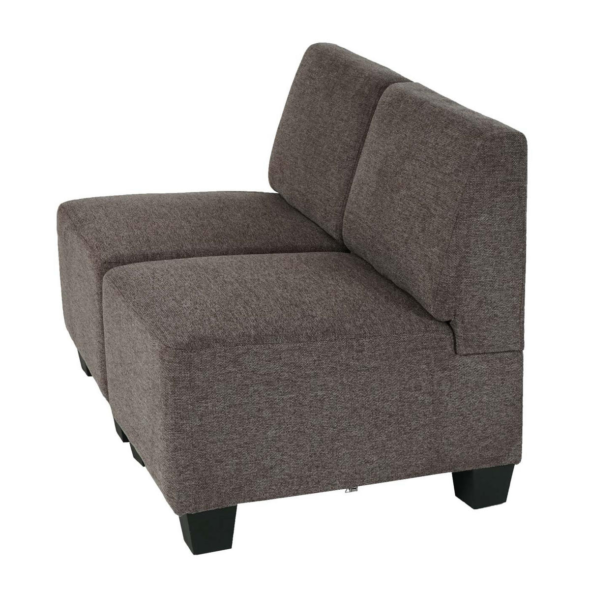 2-SITZER SOFA COUCH MODULAR Braun - Braun, Textil (114/76/72cm) - MCW