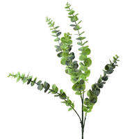 UMĚLÁ VĚTEV Eukalyptus 80 cm, zelená - barva eukalyptového dřeva, plast (80cm) - Mondex