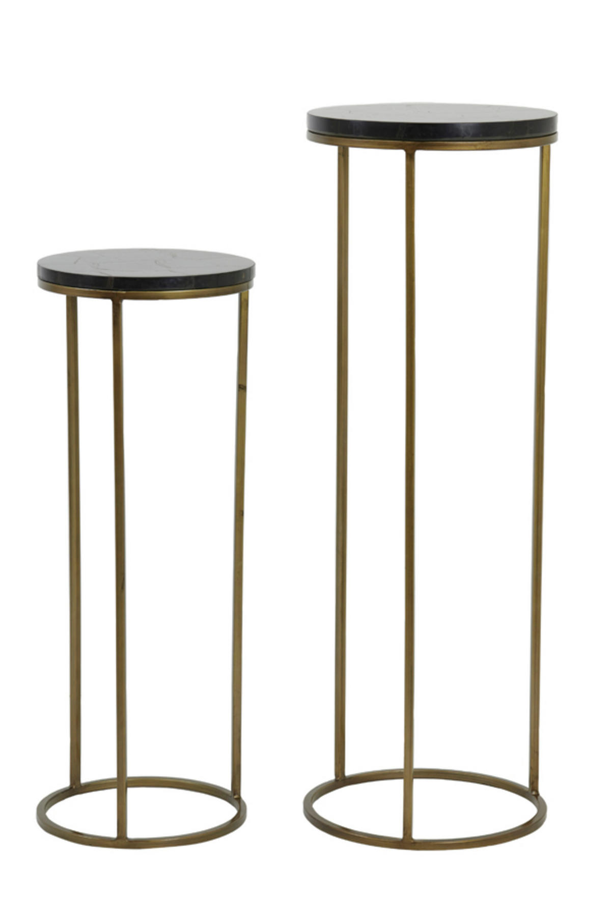 SÄULE Sobrina Schwarz Ø35/100 cm - Schwarz, Metall (35/35/100cm) - Light & Living