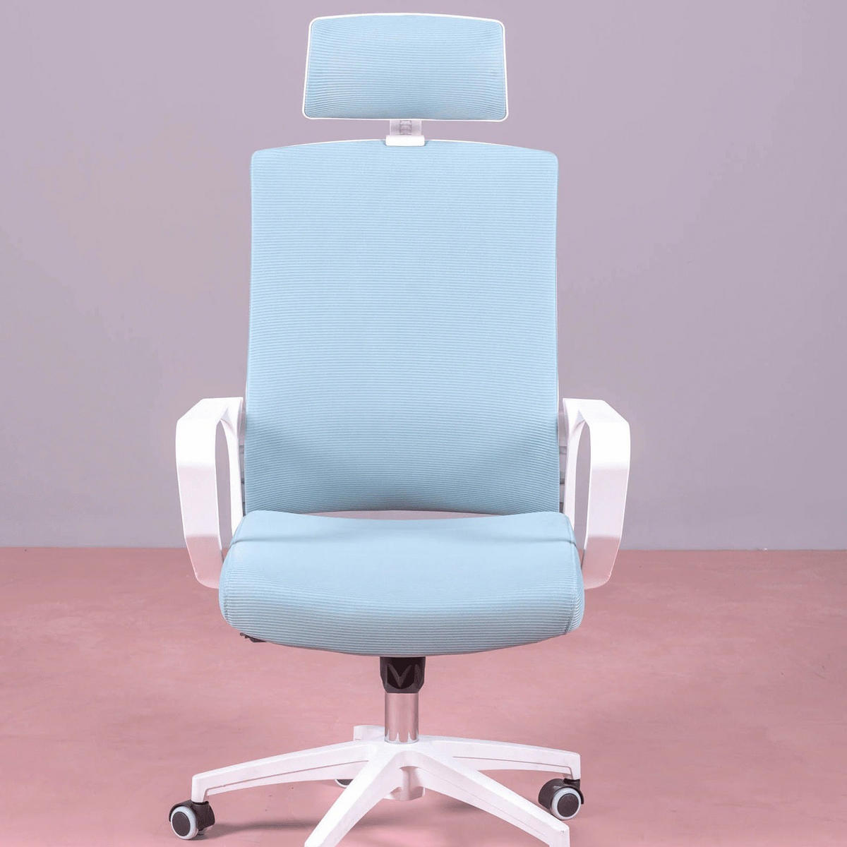 SCHREIBTISCHSTUHL Textil Blau - Blau, Textil (60/114/58cm) - Nest Dream