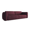 4-SITZER-SOFA Chenille Stoff Rot - Rot/Weinrot, Kunststoff/Textil (250/74/105cm) - Makamii
