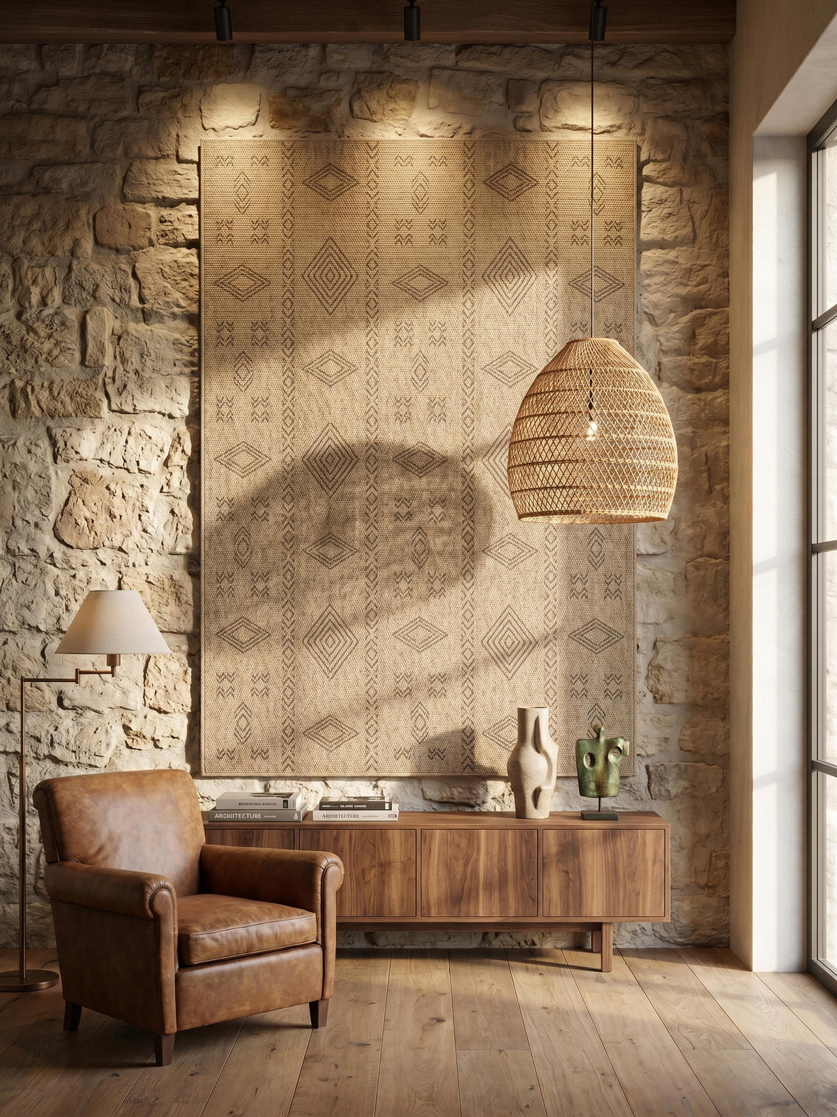 BALKONTEPPICH Vintage Wetterfest Waschbar Küche Balkon OEKO-TEX Schwarz 280x370 cm Flur – KASBERG - Beige, Textil (280/370cm) - KADIMA DESIGN