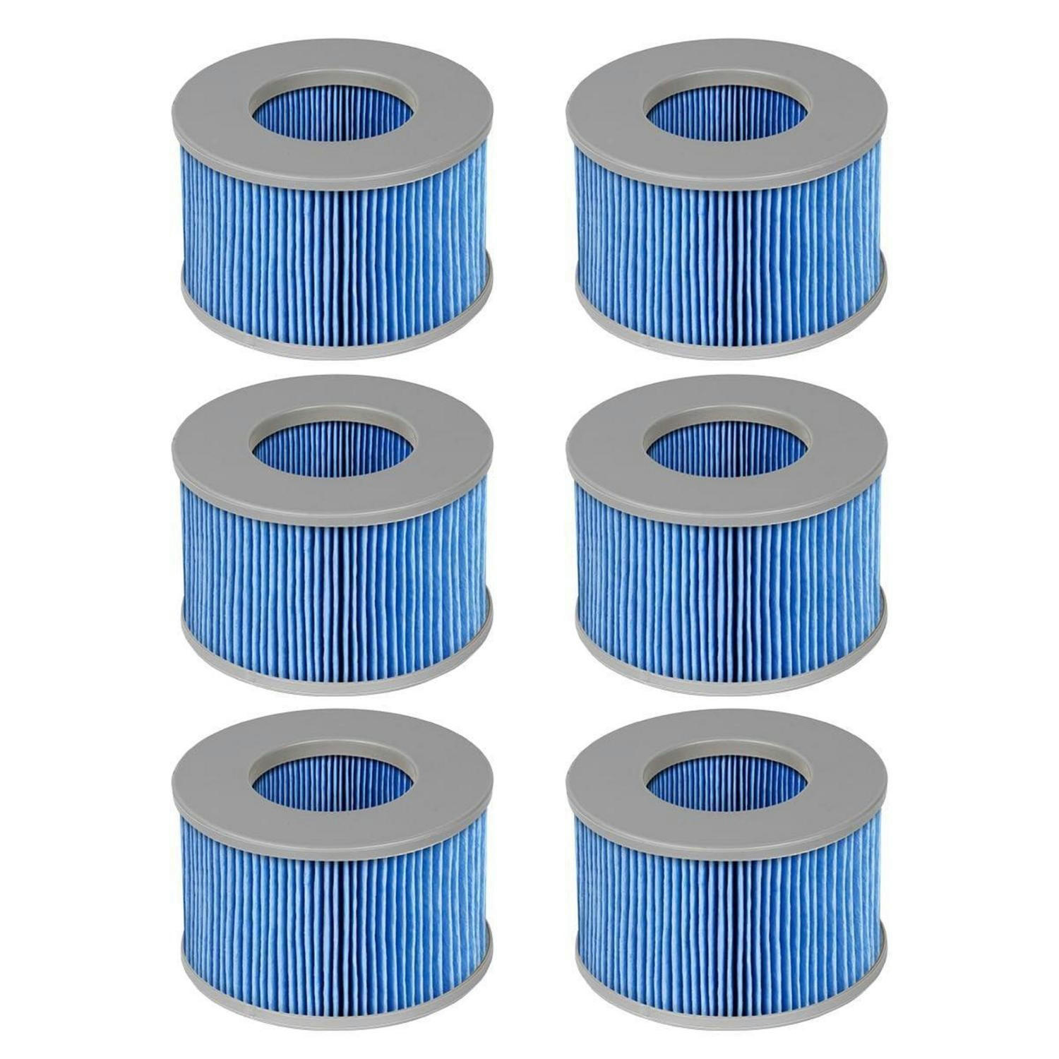 FILTERKARTUSCHE 6-teiliges Set für Whirlpools - Blau, Kunststoff (11/6.7/11cm)