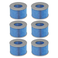 FILTERKARTUSCHE 6-teiliges Set für Whirlpools - Blau, Kunststoff (11/6.7/11cm)