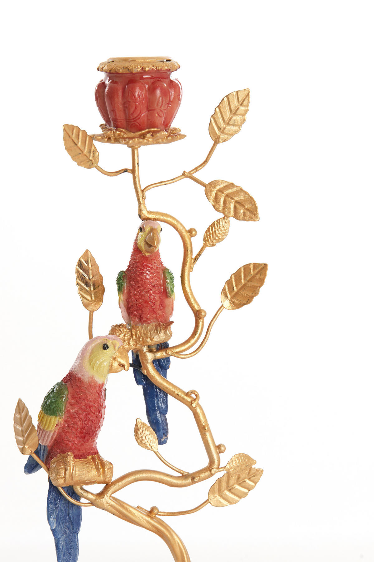 KERZENSTÄNDER Bird - Orange - 14/9/32.5 cm - Orange, Metall (9/32.5/14cm) - Light & Living