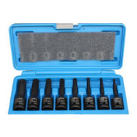 STECKSCHLÜSSELSÄTZE, Schlagschrauber, 1/2 Zoll, Spline, 8-teilig - Chromfarben, Metall (30/8/7.8cm) - BONI-SHOP