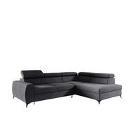 ECKSOFA Toronto - Dunkelgrau, Holzwerkstoff/Textil (270/200cm) - Fun Möbel