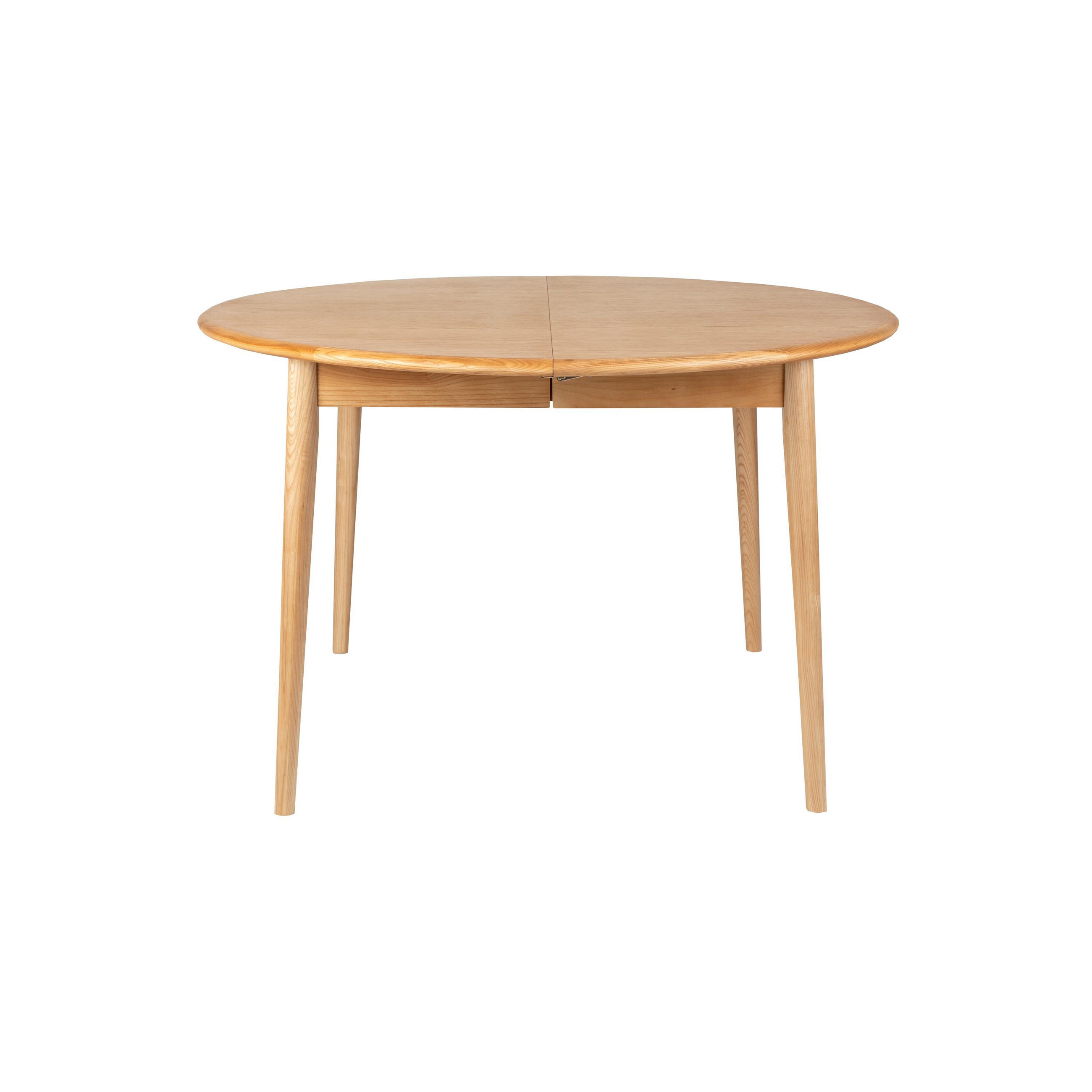 ESSTISCH Twist Ausziehbarer Rund 120/160x120 cm Eiche - Beige, Holz (160/120/76cm) - Zuiver