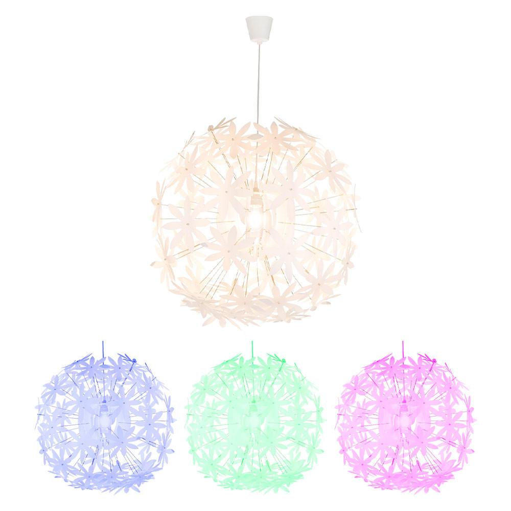 LED HÄNGELEUCHTE Kunststoff Weiß - Weiß, Kunststoff (60/60/150cm) - Globo Lighting