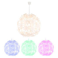 LED HÄNGELEUCHTE Kunststoff Weiß - Weiß, Kunststoff (60/60/150cm) - Globo Lighting