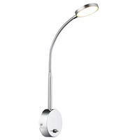 LED WANDLEUCHTE Aluminium Silber - Silberfarben, Metall (9/51/30cm) - Globo Lighting