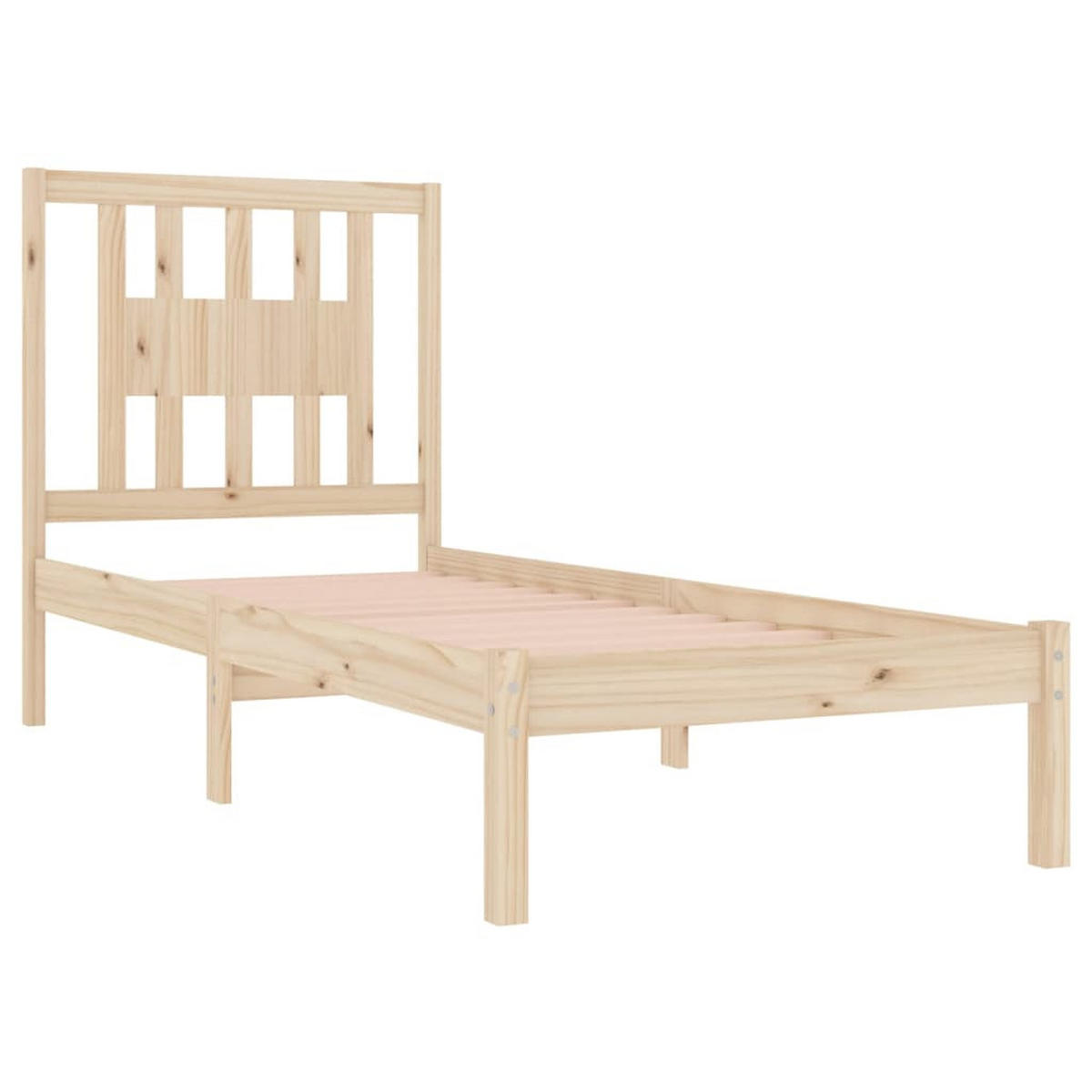 BETT Korn 100/205.5 cm - Braun, Holz (90/200cm) - Nettlife