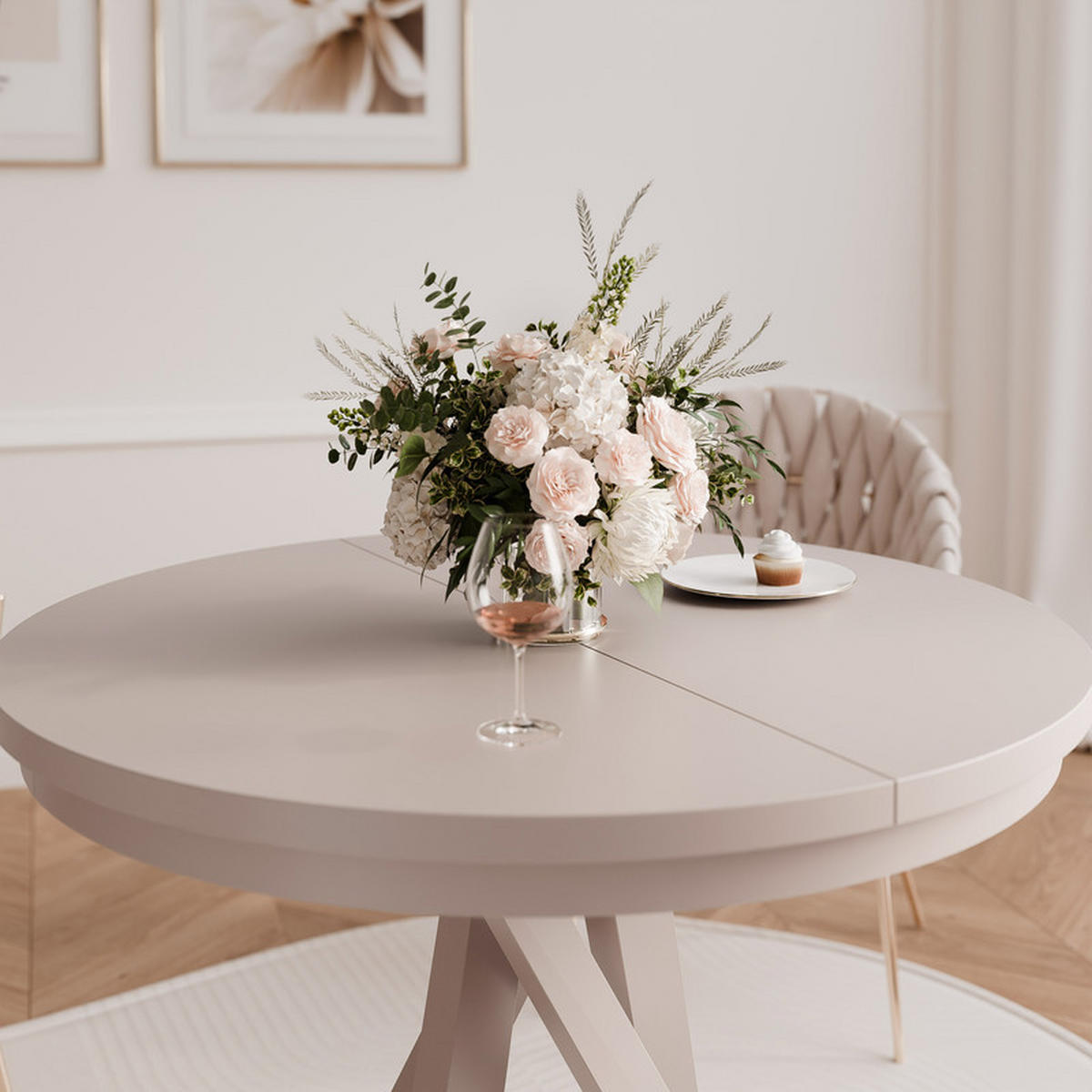 AUSZIEHTISCH LORIEN 100/140/75 cm Kaschmir - Kaschmir, Holzwerkstoff/Metall (100/100/75cm) - Idohome