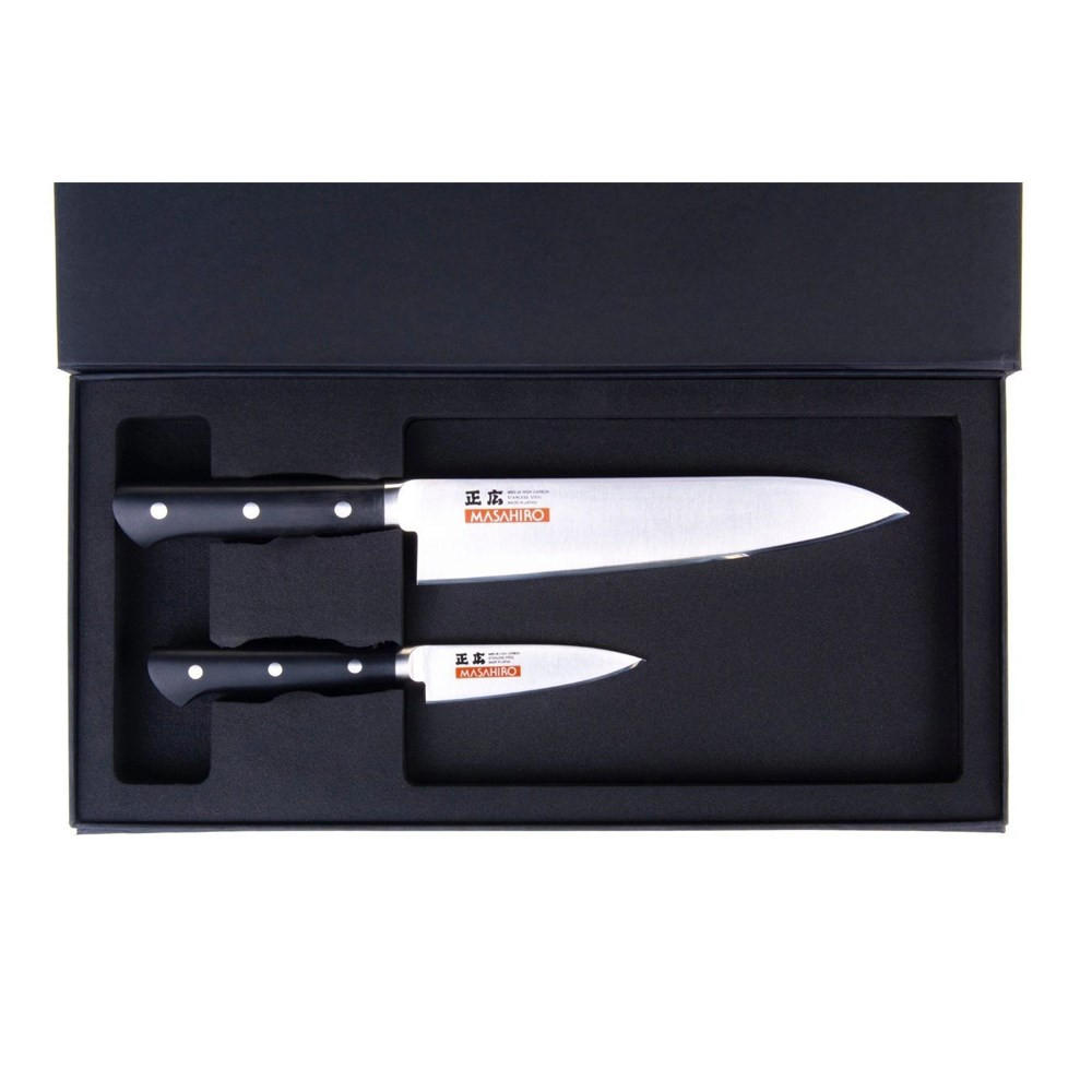 MESSERSET Silber 30/10/30 cm 1491101BBOMC - Silberfarben, Holz - Masahiro 