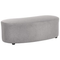 OTTOMANE Stoff Grau Amal - Dunkelgrau, Textil (120/41/54cm) - Beliani
