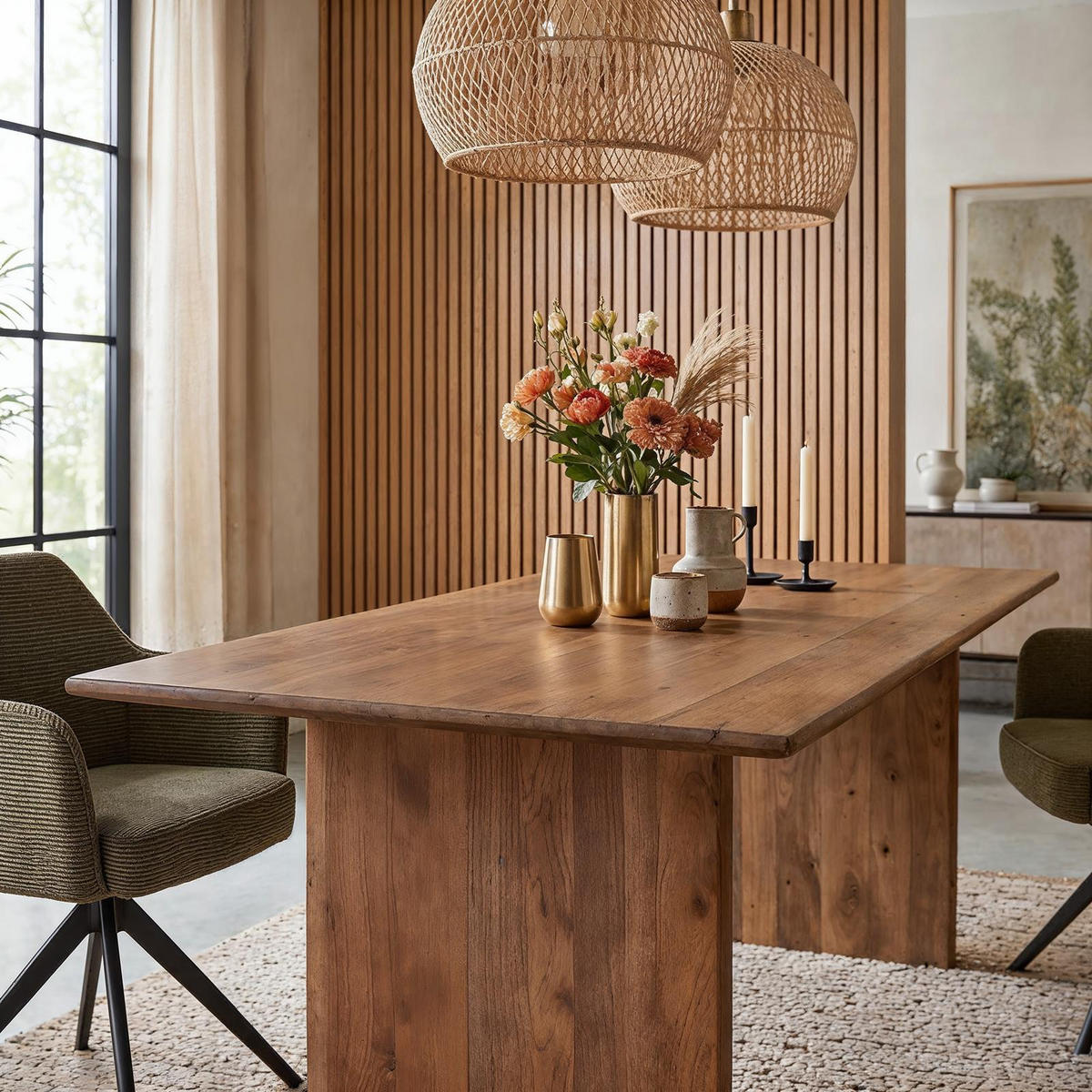 ESSTISCH PURI natur - Naturfarben, Holz (100/180/76cm) - IDIMEX
