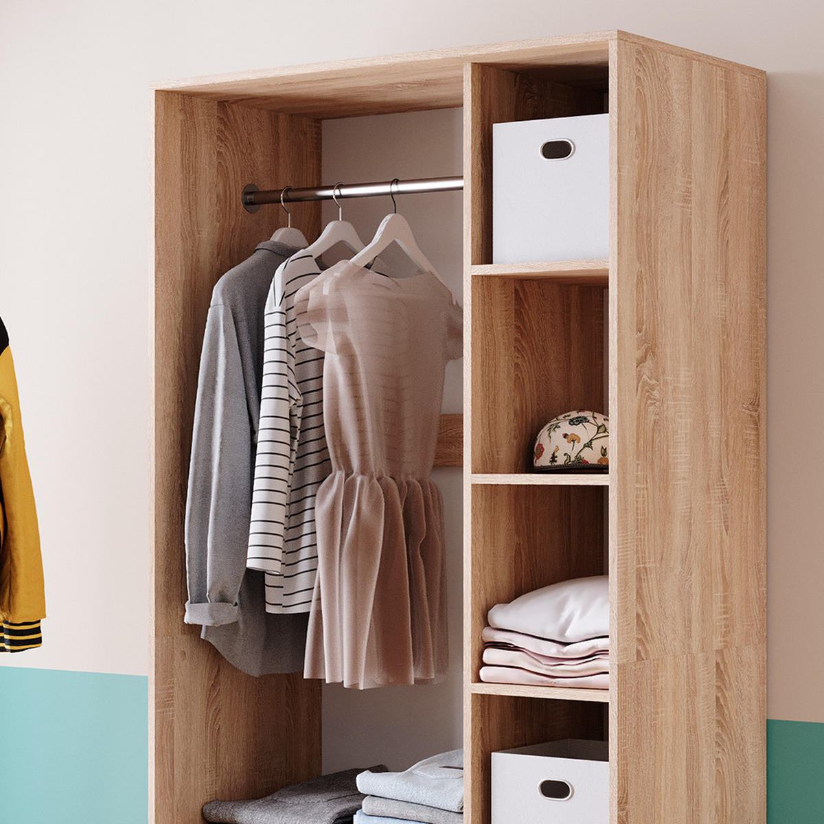 ŠATNÍ SKŘÍŇ Elmo Sonoma - Sonoma dub, kompozitní dřevo (100/200/50cm) - Vicco