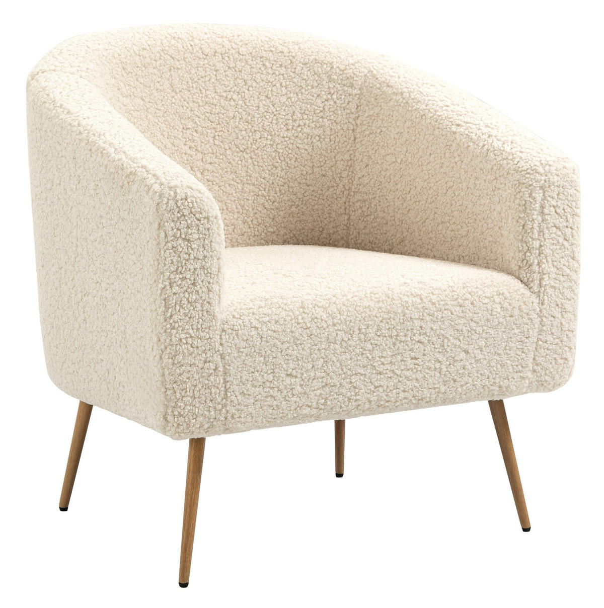 SESSEL Wolle Weiß - Weiß, Textil (75/76/65cm) - Nordlys