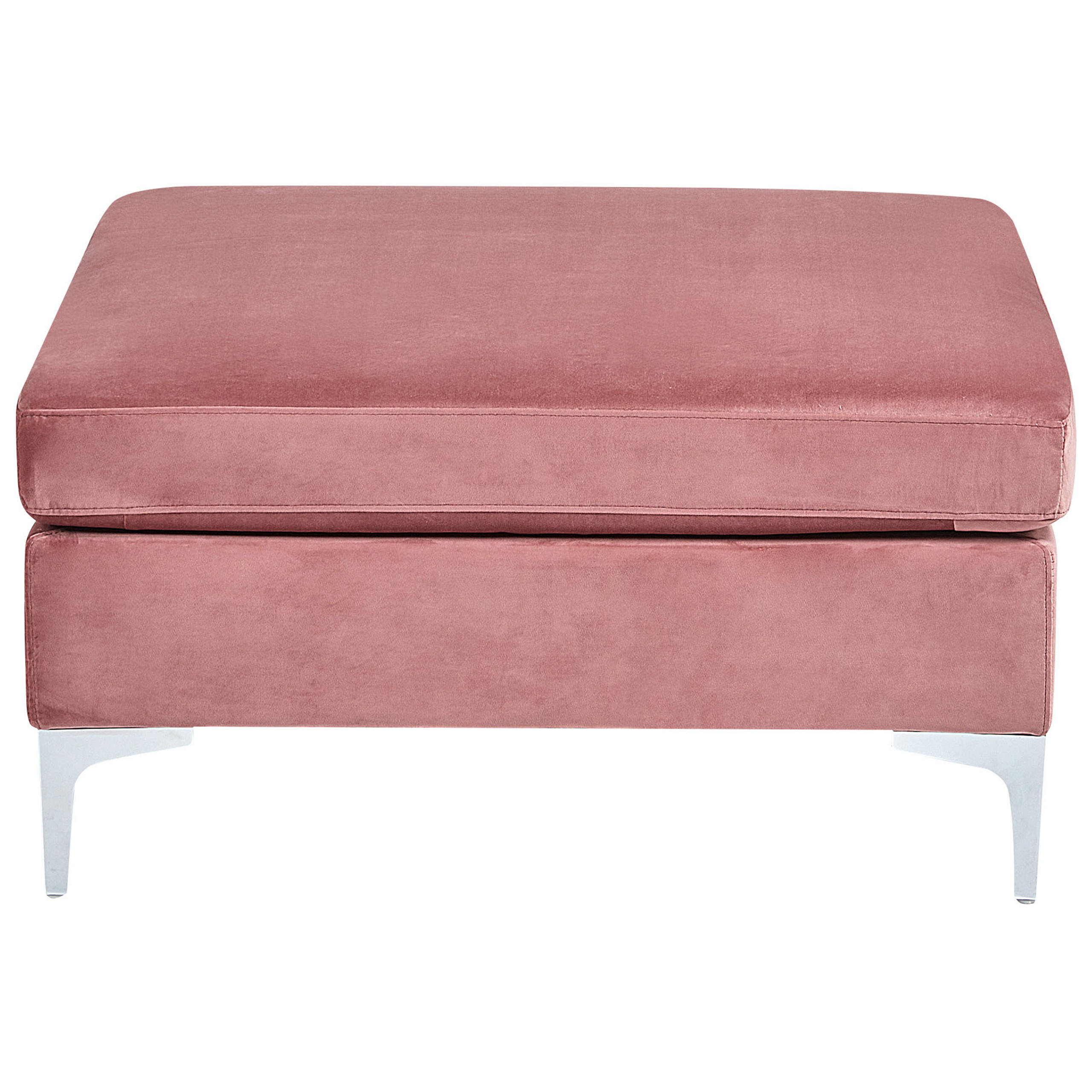 OTTOMANE Evja 85/85/48 cm - Pink, Textil (85/48/85cm) - Beliani