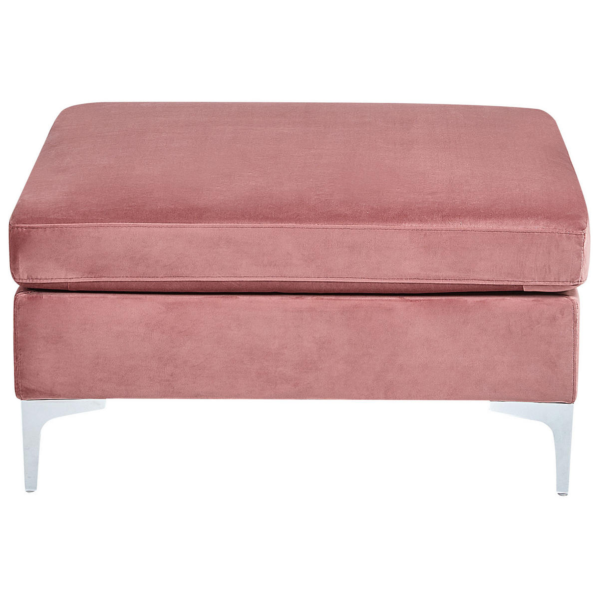 OTTOMANE Evja 85/85/48 cm - Pink, Textil (85/48/85cm) - Beliani