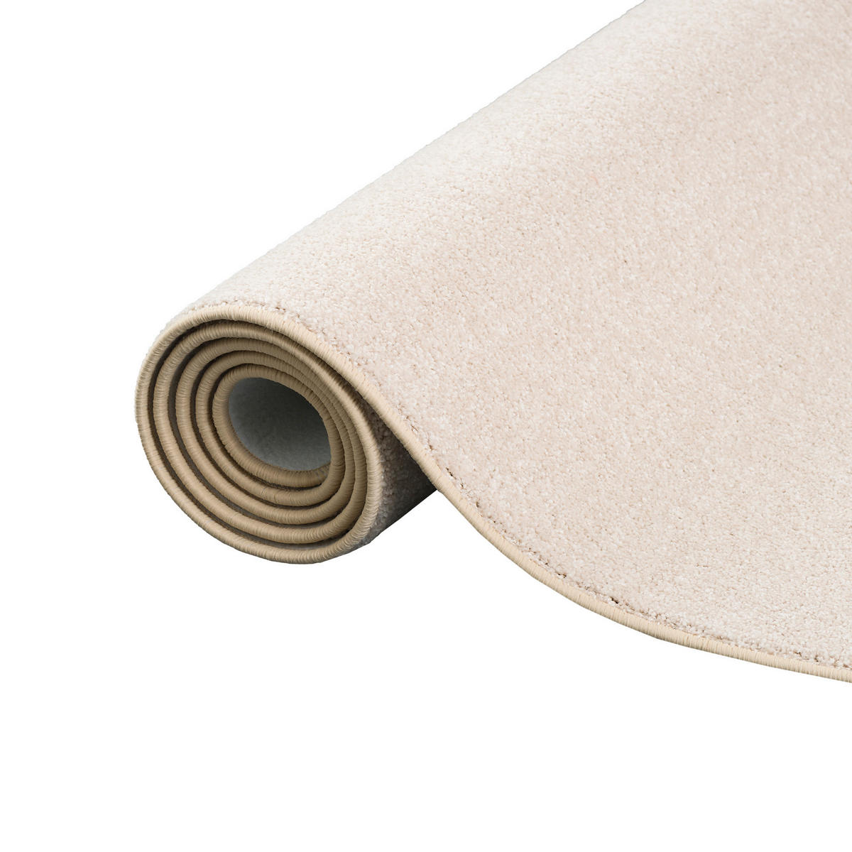 HOCHFLOR VELOURS TEPPICH LUNA - Champagner, Textil (80/320cm) - Snapstyle