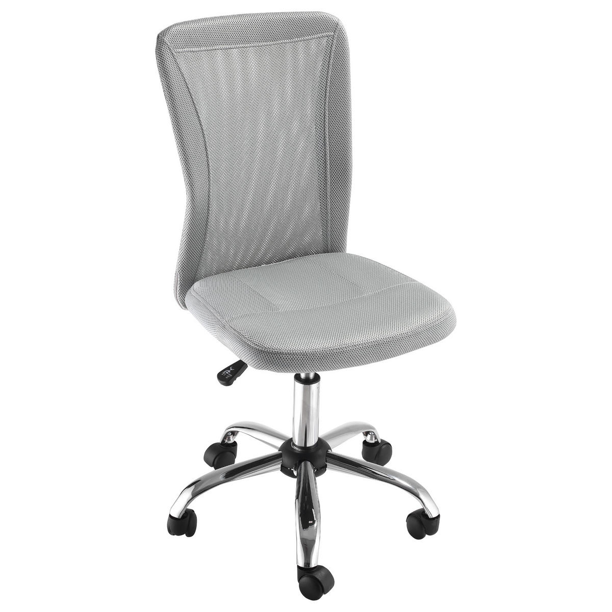 DREHSTUHL ergonomisch höhenverstellbar DE-11657 Chromgestell 360° Grau - Grau, Textil (58/100/43cm) - ComfortXL