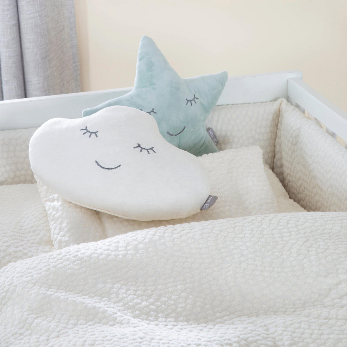 NESTCHEN Seashells oyster - Weiß, Textil (170/4cm) - Roba