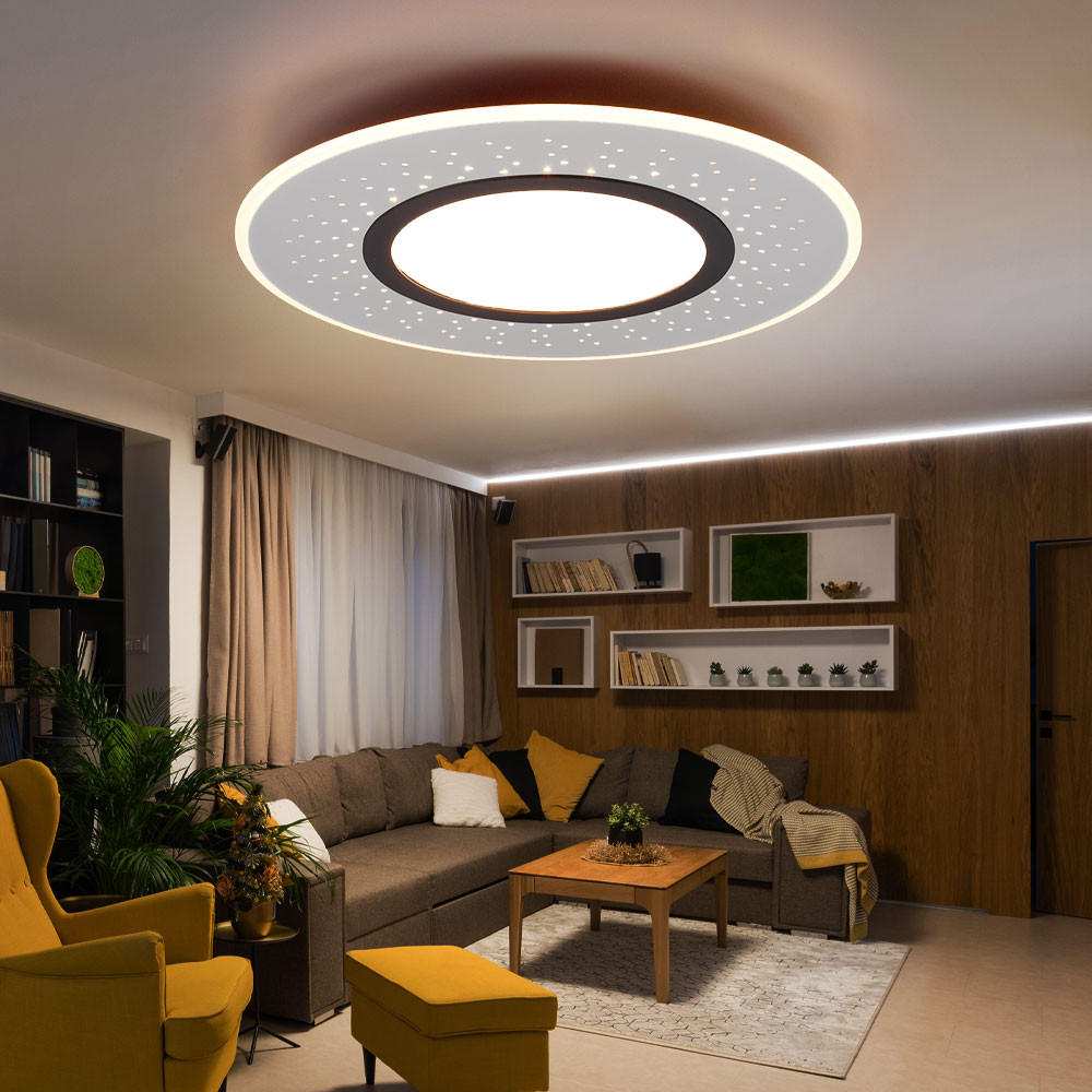 LED DECKENLEUCHTE Versus Silber Nickel-matt - Silberfarben, Metall (49/49/5cm)