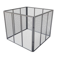 KOMPOSTER Metall silber 800L - Silberfarben, Metall (100/80/100cm) - Juskys
